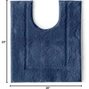 Lands’ End Cotton Non-Skid Small Bath Rug 16×23 16″ x 23″ Toast(Deep Sea Navy)