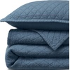 Lands’ End Embroidered Diamond Double Voile Quilt Twin Antique Navy(Bering Sea Blue)