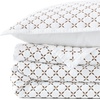 Lands’ End Embroidered Diamond Double Voile Quilt Twin Antique Navy(Dark Jute Brown)