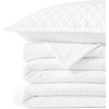 Lands’ End Embroidered Diamond Double Voile Quilt Twin Antique Navy(White)
