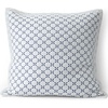 Lands’ End Embroidered Diamond Double Voile Sham Standard Antique Navy(Antique Navy)
