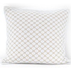 Lands’ End Embroidered Diamond Double Voile Sham Standard Antique Navy(Dijon Gold)