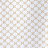 Lands’ End Embroidered Diamond Double Voile Sham Standard Antique Navy(Dijon Gold)