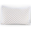 Lands’ End Embroidered Diamond Double Voile Sham Standard Antique Navy(Dijon Gold)