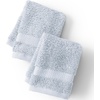 Lands’ End Organic Cotton 6-Piece Towel Set Towel Set, 6 Piece Ivory Latte(Sky Fog)