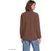 Lands’ End Women’s Cozy Sherpa Full Zip Fleece Jacket(Dark Walnut Brown)