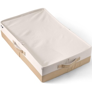Canvas Under Bed Storage Organizer One Size Natural/Cafe Au Lait(Natural/Cafe Au Lait)