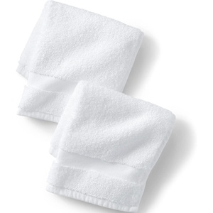 Essential Cotton 2-Piece Washcloth Set Washcloth Set, 2 Piece Antique Navy(White)