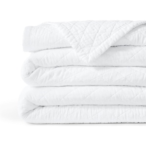Lands’ End Embroidered Diamond Double Voile Quilt Twin Antique Navy(White)