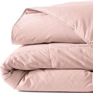 Lands’ End Essential Pureloft Box Comforter Full-Queen Antique Rose Water(Antique Rose Water)
