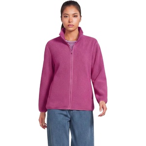 Lands’ End Women’s Cozy Sherpa Full Zip Fleece Jacket(Light Raspberry)