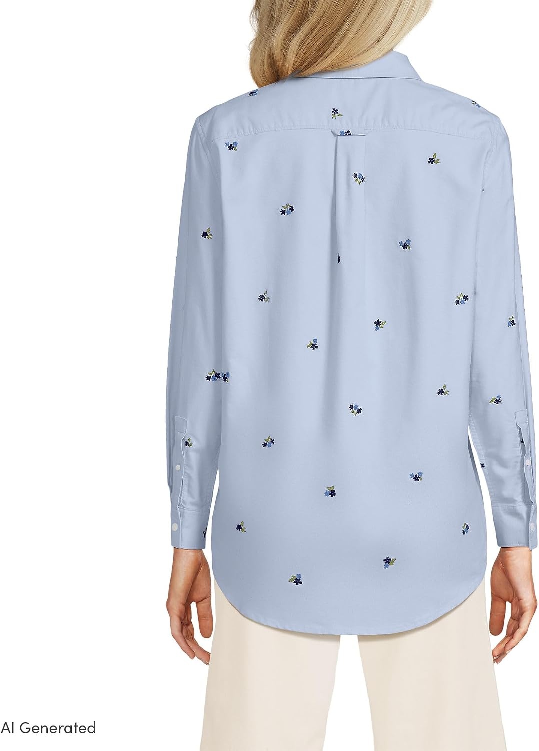image:imageWomens Oxford ShirtSoft SkyDeep Sea Floral