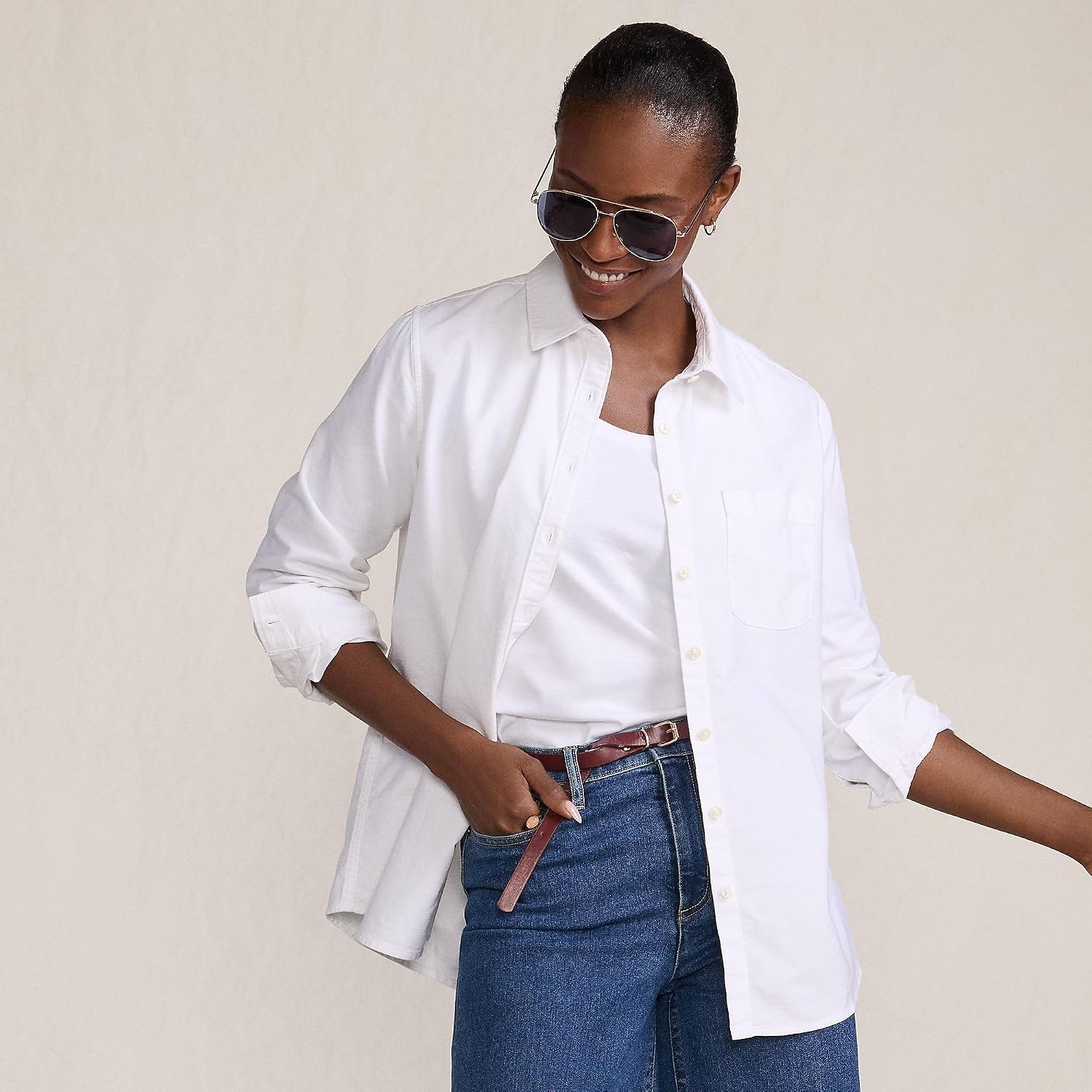 image:imageWomens Oxford ShirtWhite