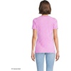 Lands’ End Women’s Cotton Rib Knit T-Shirt(Aster Pink/Orchid Stripe)