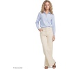 Women’s Oxford Shirt(White/Chicory Blue Stripe)