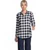 Ivory Latte/Navy Buffalo Plaid