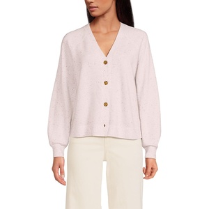 Women’s Cashmere Cardigan(Ivory Confetti Donegal)