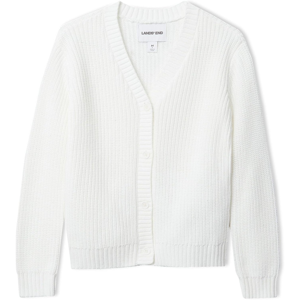 image:imageGirls Button Front Knit CardiganIvory
