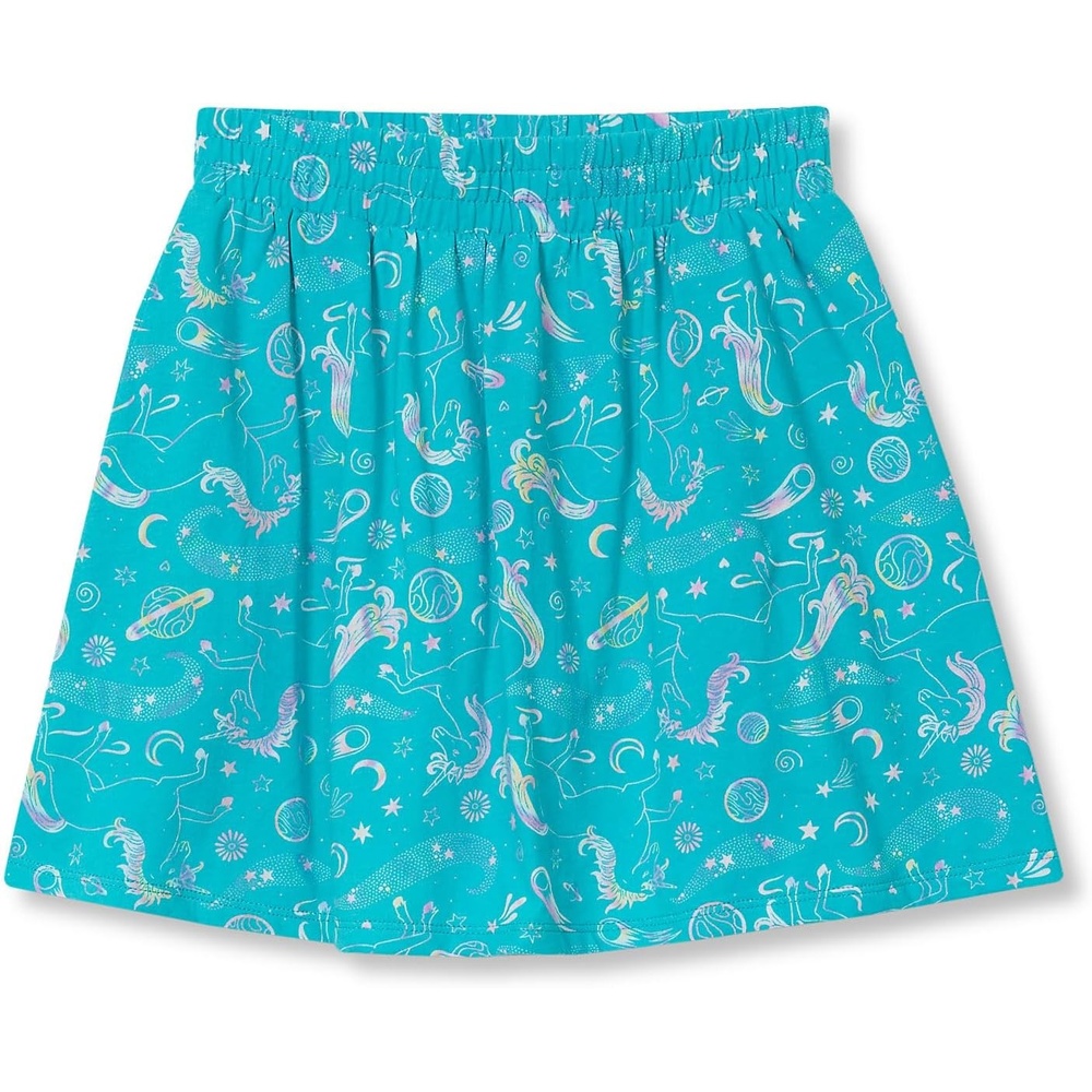 image:imageLands End Girls Smocked SkortsUnicornsBaltic Teal