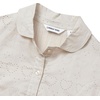 Girls Long Sleeve Woven Hearts Top(Hearts/Sand Khaki)
