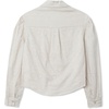 Girls Long Sleeve Woven Hearts Top(Hearts/Sand Khaki)