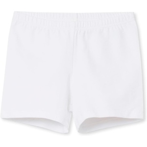 Lands’ End Girls Tough Cotton Cartwheel Shorts(White)