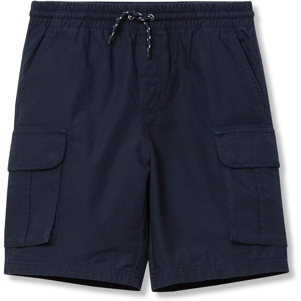 image:imageBoys Stretch Canvas Utility Cargo ShortsClassic Navy