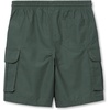 Boys Stretch Canvas Utility Cargo Shorts(Dark Forest Green)