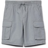Boys Stretch Canvas Utility Cargo Shorts(Cool Gray)