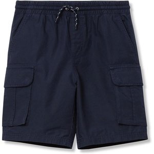 Boys Stretch Canvas Utility Cargo Shorts(Classic Navy)