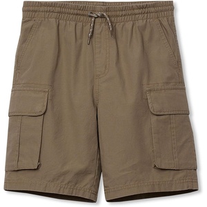 Boys Stretch Canvas Utility Cargo Shorts(Taupe)