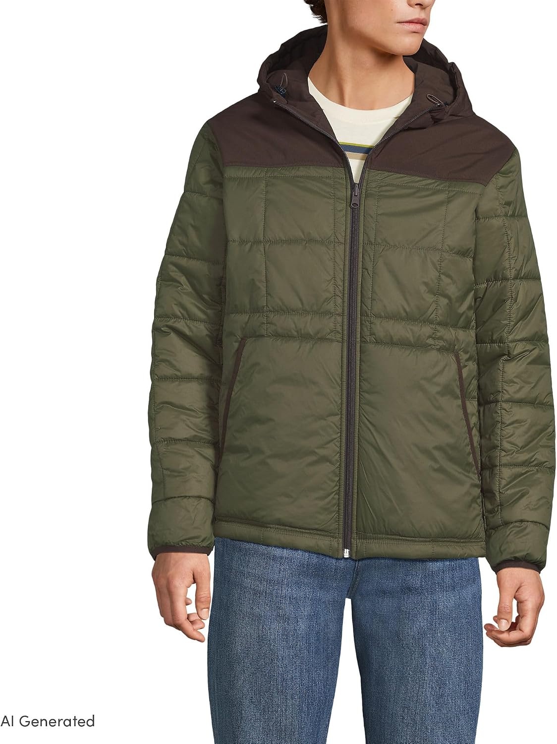 image:imageMens Weatherproof Reversible Hooded JacketRich CoffeeWoodland Moss