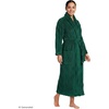 Lands’ End Women’s Cozy Plush Long Wrap Robe(Pine)