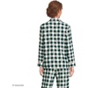 Lands’ End Women’s Long Sleeve Print Flannel Pajama Top(Red Holiday Trees/Pine Plaid)