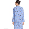 Lands’ End Women’s Long Sleeve Print Flannel Pajama Top(Winter Puffins/Clear Blue Sky)