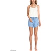 Women’s Cooling 3 Piece Pajama Set – Long Sleeve Top Cami and Shorts(Clear Blue Sky Skiers)