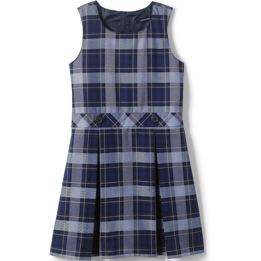 image:imageLands End Girls School Uniform JumperClassic Navy Plaid