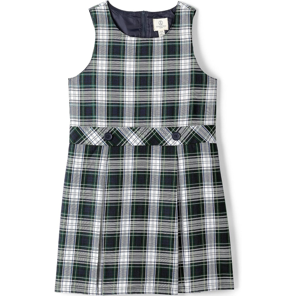 image:imageLands End Girls School Uniform JumperWhite Plaid