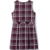 Lands’ End Girls School Uniform Jumper(Burgundy/Gray Plaid)
