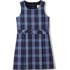 Lands’ End Girls School Uniform Jumper(French Blue Plaid)