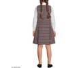 Lands’ End Girls School Uniform Jumper(Gray Heather/Maroon Plaid)