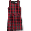 Lands’ End Girls School Uniform Jumper(Red/Black Plaid)