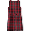 Lands’ End Girls School Uniform Jumper(Red/Black Plaid)