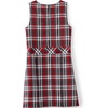 Lands’ End Girls School Uniform Jumper(Red/Graphite Plaid)