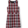 Lands’ End Girls School Uniform Jumper(Red/Graphite Plaid)