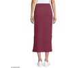 Women’s Cotton Pointelle Sweater Maxi Skirt – Set Bottom(Burgundy Spritz)