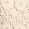 Women’s Lace Overlay Midi Skirt(Ivory Latte)