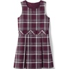 Lands’ End Girls School Uniform Jumper(Burgundy/Gray Plaid)
