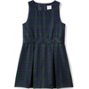 Lands’ End Girls School Uniform Jumper(Classic Navy/Evergreen Plaid)