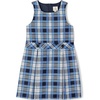 Lands’ End Girls School Uniform Jumper(Clear Blue Plaid)